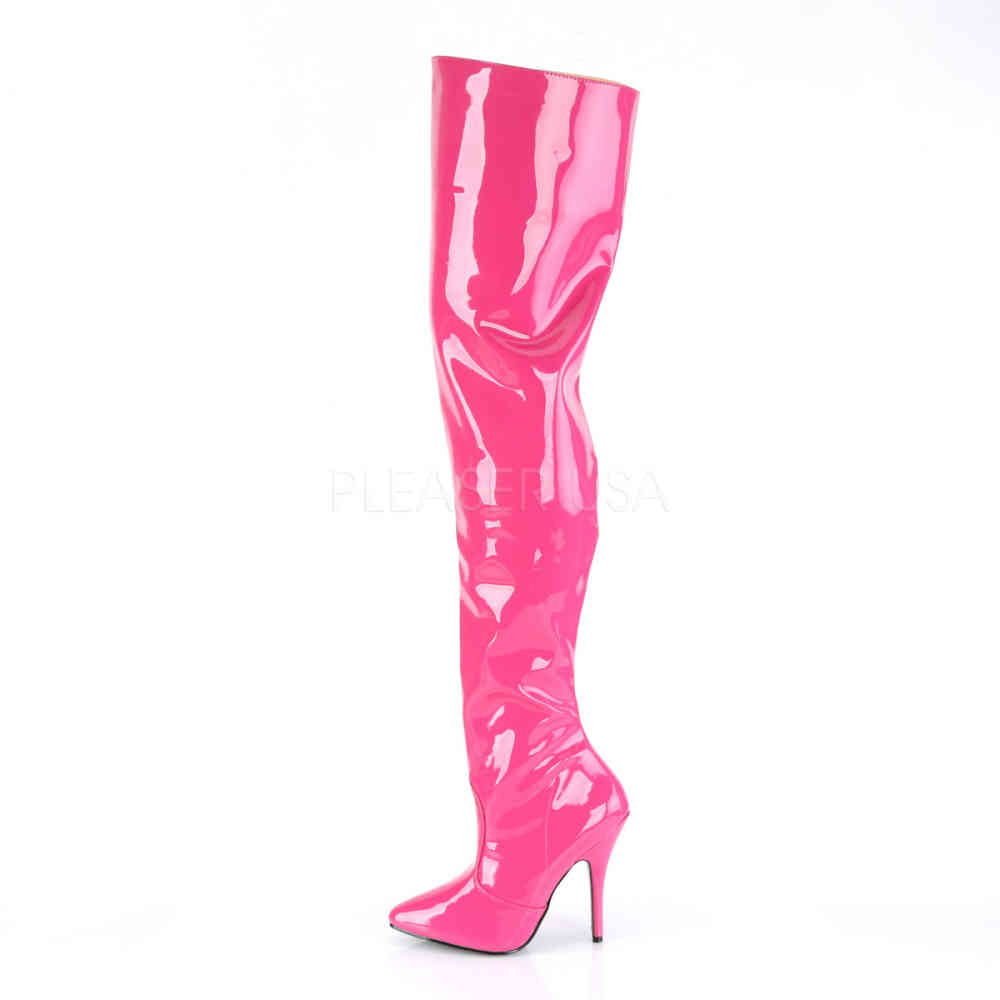 Pleaser - SEDUCE3010 Kniehohe Stiefeletten - Rosa